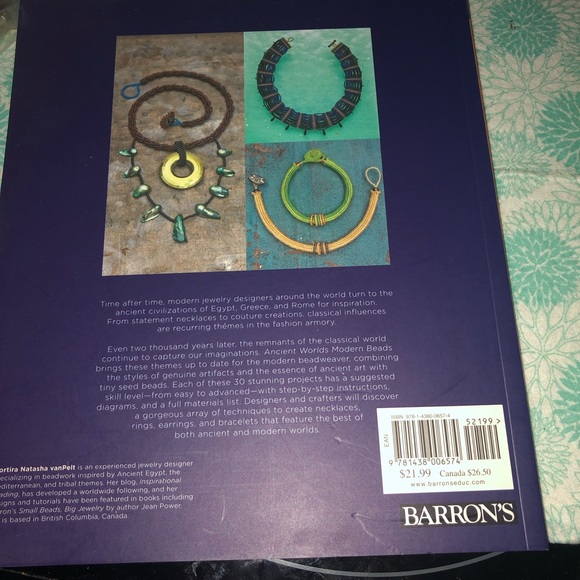 Ancient Worlds, Modern Beads Jewelry Making Book- 517 $12 or $9 w/offer - Picture 2 of 2